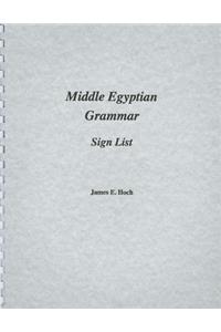 Middle Egyptian Grammar