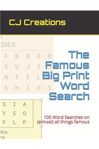 Famous Big Print Word Search