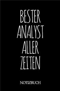 Bester Analyst Aller Zeiten Notizbuch