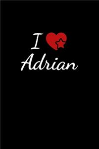 I love Adrian: Notebook / Journal / Diary - 6 x 9 inches (15,24 x 22,86 cm), 150 pages. For everyone who's in love with Adrian.