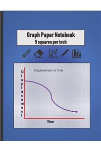 Graph Paper Notebook 5 squares per inch