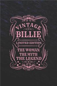 Vintage Billie Limited Edition the Woman the Myth the Legend