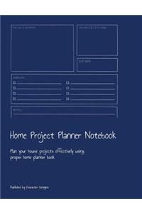 Home Project Planner Notebook