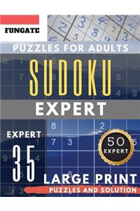 Sudoku Expert Puzzles for Adults Large Print