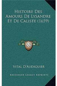 Histoire Des Amours De Lysandre Et De Caliste (1659)