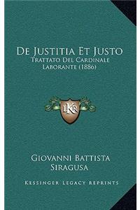 De Justitia Et Justo