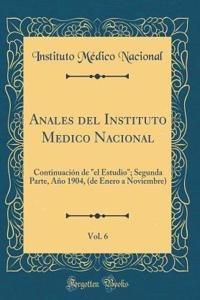 Anales del Instituto Medico Nacional, Vol. 6