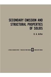 Secondary Emission and Structural Properties of Solids
