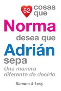 52 Cosas Que Norma Desea Que Adrián Sepa