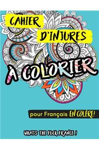 Cahier d'injures à colorier