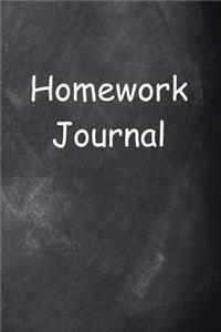 Homework Journal Chalkboard Design