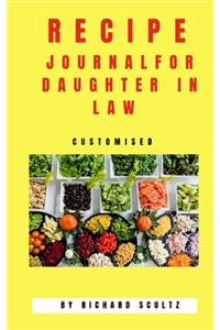 Recipe Journal for Daughter in Laws