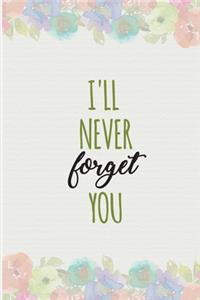 Password Book I'll Never Forget You