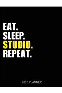 Eat Sleep Studio Repeat 2020 Planner