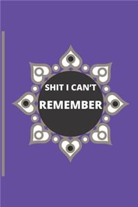 Shit I Can't Remember.