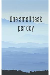 One small task per day