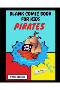 Blank Comic Book For Kids Pirates