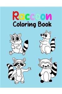 Raccoon Coloring Book