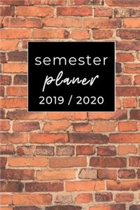 Semester Planer 2019 / 2020