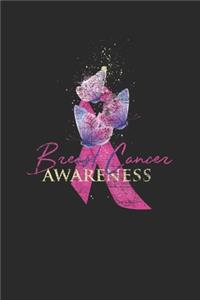 Pink Ribbon With Butterfly