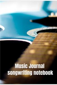 Music Journal Songwriting Notebook