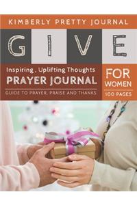 Give Prayer Journal For Women