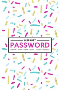 Internet Password Logbook - Journal - Libreta - Cahier - Taccuino - Notizbuch
