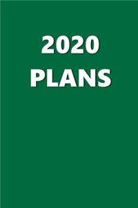 2020 Weekly Planner 2020 Plans Green Color 134 Pages