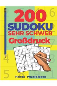 200 Sudoku Sehr Schwer Großdruck: Denkspiele Für erwachsene - Logikspiele Für Erwachsene