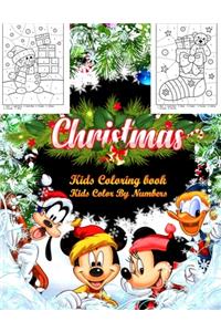 Christmas Kids Coloring Book Kids Color By Numbers