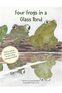 Four Frogs in a Glass Pond
