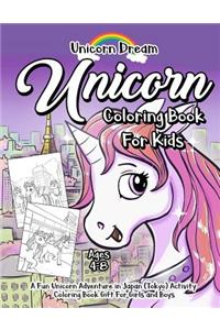 Unicorn Coloring Book for Kids Ages 4-8