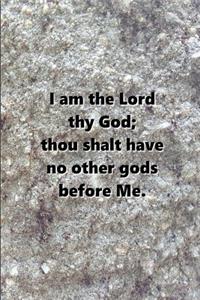 2019 Weekly Planner Religious Theme 1st Commandment Traditional Stone