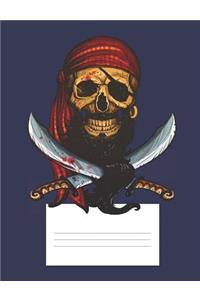 Bearded Pirate Skull