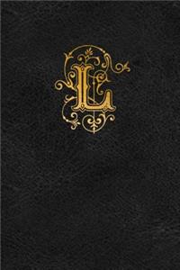 Old English Monogram Journal - Letter L