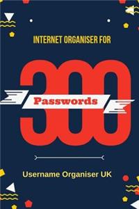 Internet Organiser for 300 Passwords