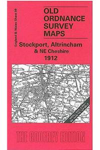 Stockport, Altrincham and N E Cheshire 1912: One Inch Sheet 098 (Old Ordnance Survey Maps - Inch to the Mile)
