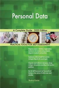 Personal Data A Complete Guide - 2020 Edition