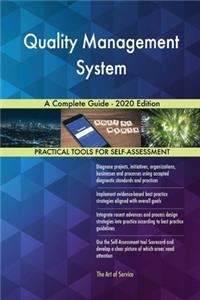 Quality Management System A Complete Guide - 2020 Edition