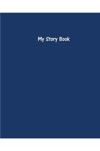 My Story Book - Create Your Own Picture Book with Navy Blue Cover