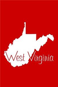 West Virginia - Red Lined Notebook with Margins