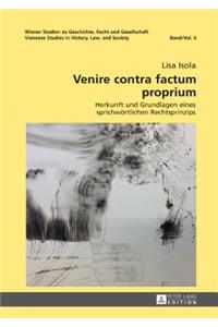 Venire contra factum proprium