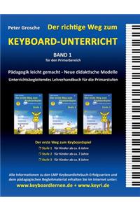 Der richtige Weg zum Keyboard-Unterricht - Band 1