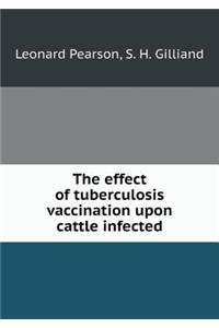 The effect of tuberculosis vaccination upon cattle infected