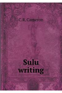 Sulu Writing