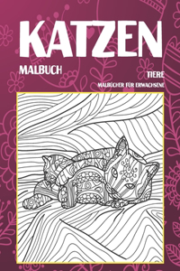 Malbuch - Malbücher für Erwachsene - Tiere - Katzen