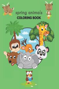 spring animals coloring book