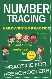 Number Tracing Practice for Preschoolers