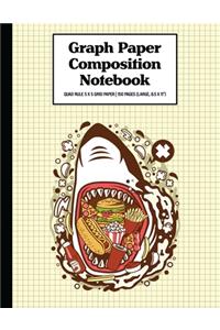 Graph Paper Composition Notebook Quad Rule 5x5 Grid Paper - 150 Sheets (Large, 8.5 x 11