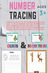 Number Tracing Book for Preschoolers and Kids Ages 3-5